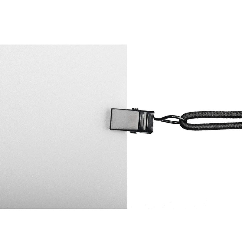 SLOW DOLPHIN Backdrop Background Muslin String Clips Holder Multifunctional for Photo Video Photography Studio 16 Pack, Black - Image 3